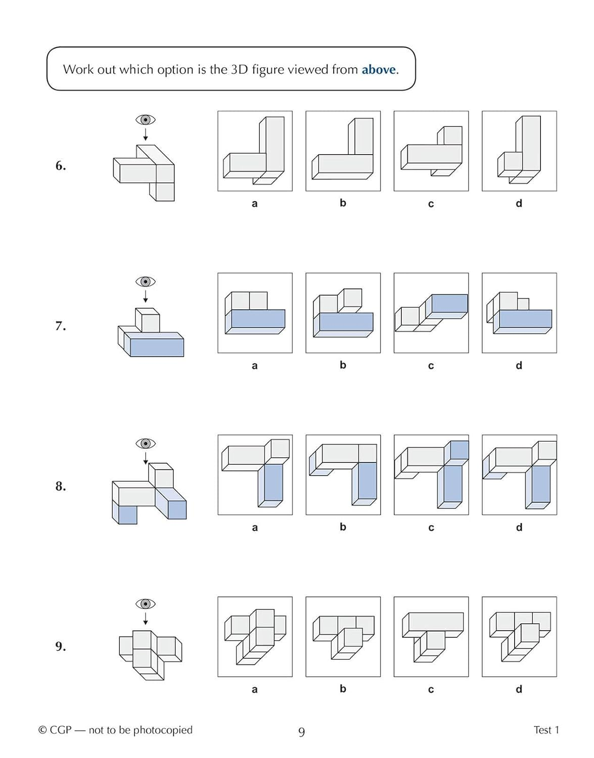 11+ CEM 10-Minute Tests: Non-Verbal Reasoning 3D & Spatial - Ages 10-11 Book 1 (With Online Ed) image number 6