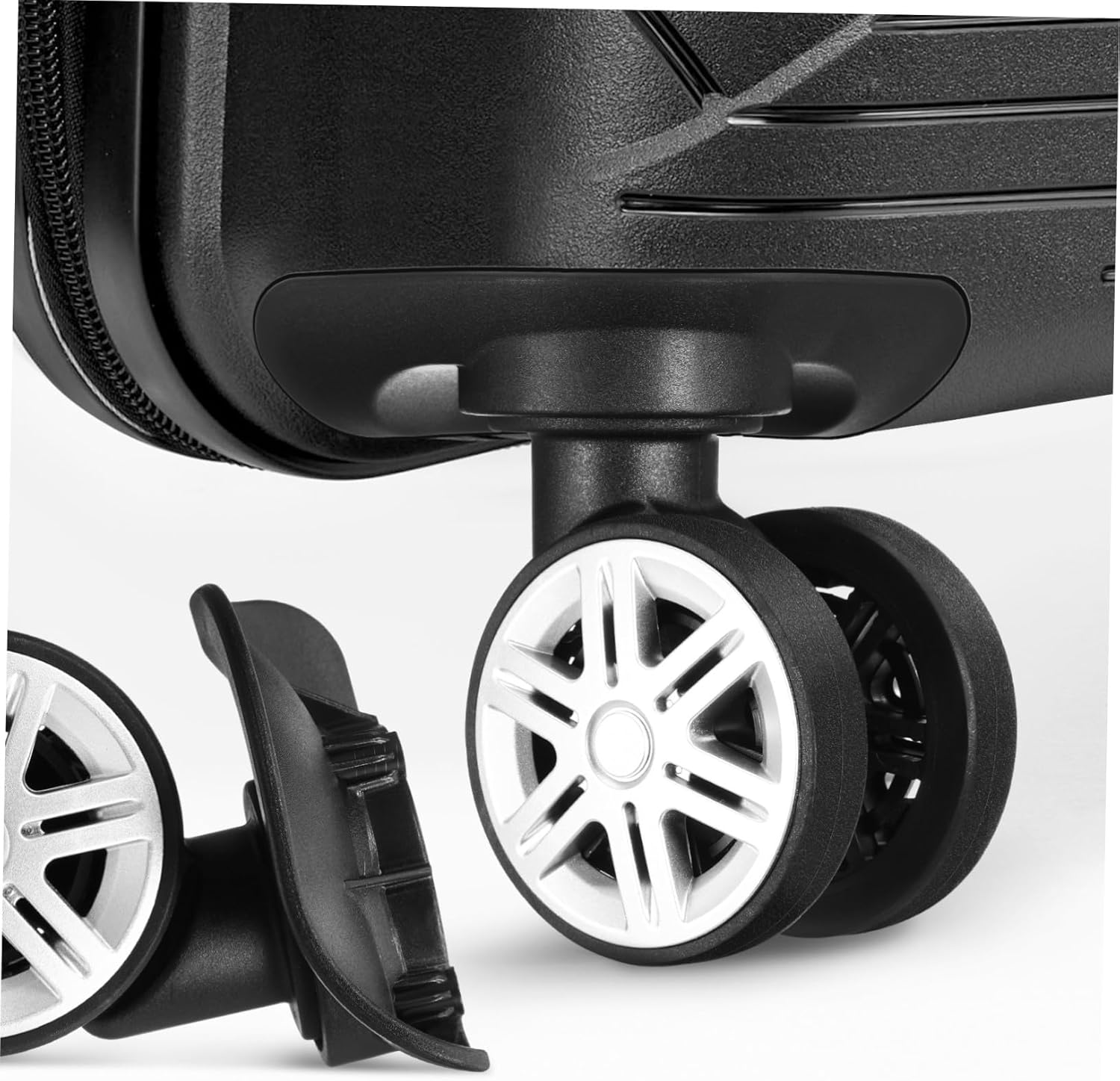 FOMIYES 4Pcs Luggage Wheels Replacement Swivel Caster Wheels Rotation Suitcase Roller for Repair Travel Accessory image number 1