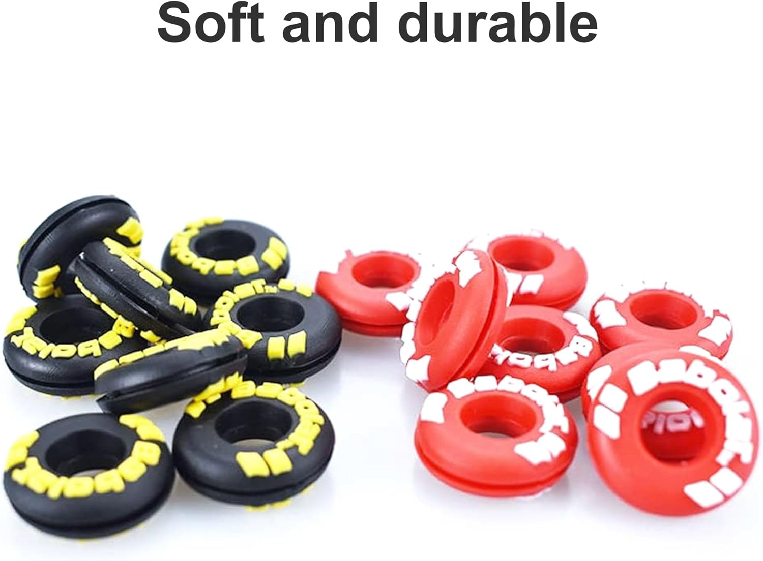 LZGOPE 4PCS Tennis Racket Vibration Dampeners, Tire Shaped Racket Shock Absorbers, Rubber Tennis Racket Shock Absorbers, Shock Absorbing Tennis Racket Shock Absorbers for Tennis Training and Matches image number 5