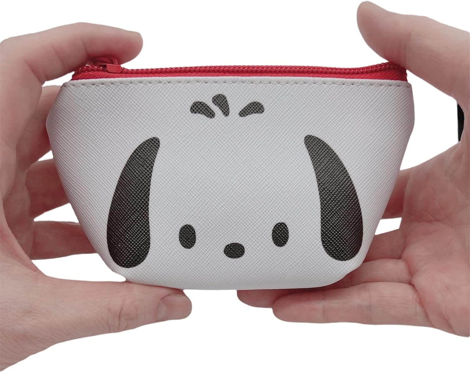 Friend Sanrio Pochacco Face Boat Type Multicolor Cosmetic Pouch Bag, 4.3 X 3 X 2 Inches, Waterproof, Travel/On-The-Go Makeup Storage