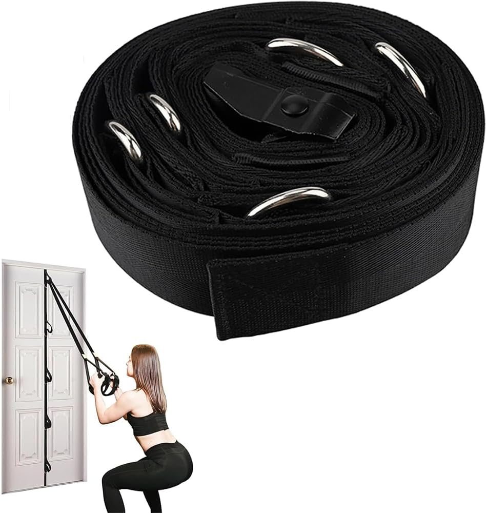 Upgraded Door Anchor Strap for Resistance Bands, Multi-Point Heavy-Duty Door Attachment, No-Drill Portable Home Gym Accessory for Strength Training & Full-Body Workouts image number 2