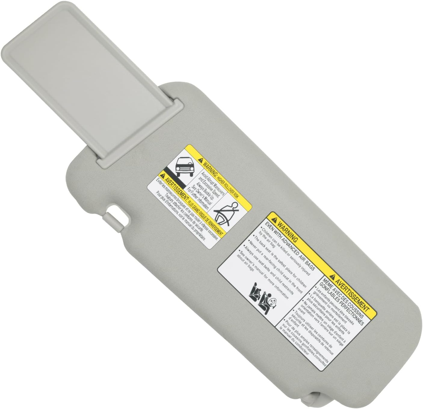 CRAZYPARTS Driver & Passenger Side Sun Visor Compatible with Nissan Murano 2009 2010 2011 2012 2013 2014 Sunshade Replacement # 96401-1AA1B 96400-1Aa1B(Gray)