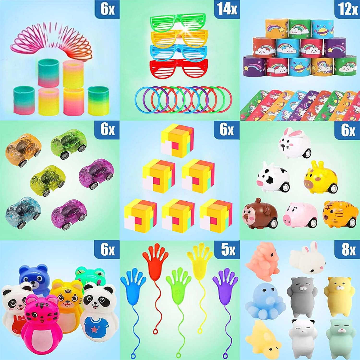 136 Pcs Party Favours for Kids Prize Box 6-8 8-12, Birthday Gifts Toys, Treasure Chest Toys, Carnival Prizes, Kids Classroom Rewards, Stocking Stuffers, Goodie Bag Items for Kids image number 6