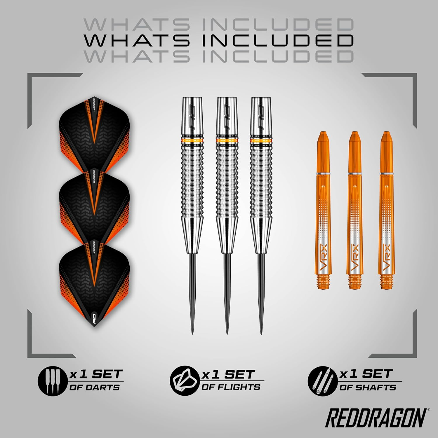 RED DRAGON Amberjack 24G, 26G, 28G or 30G Tungsten Darts Set with Flights and Stems image number 4