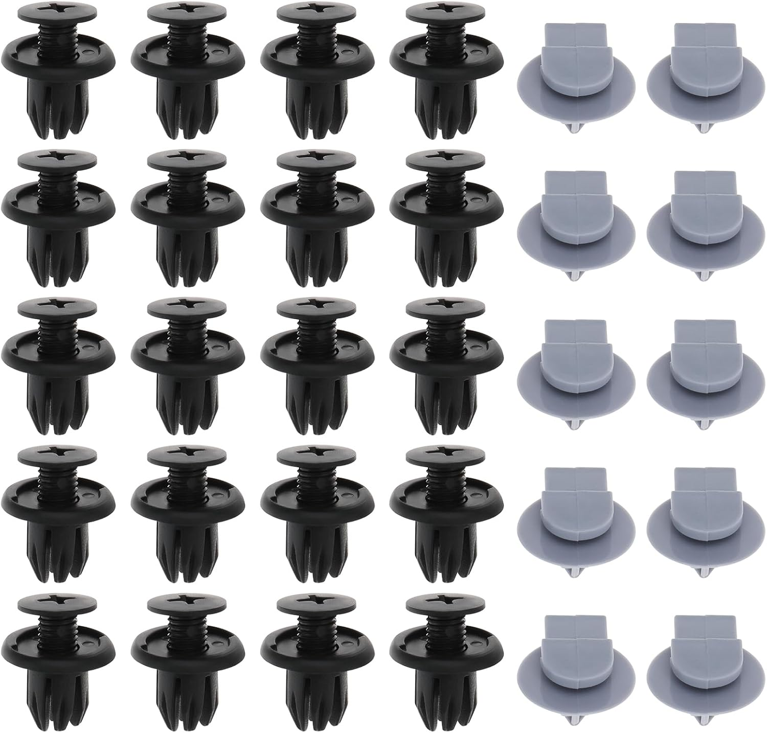 SG Store 20PCS Bumper Fastening Clips + 10PCS Wheel Arch Trim Clips Compatible with BMW Mini Cooper Cabriolet Clubman Clubvan Countryman Coupe Paceman Roadster R50 R52 R53 R55 R56 R57 R58 R59 R60 R61