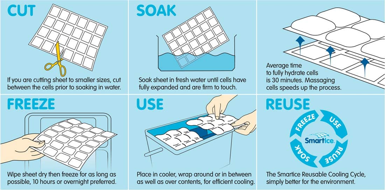 Jumbo Ice Sheets 45X30Cm