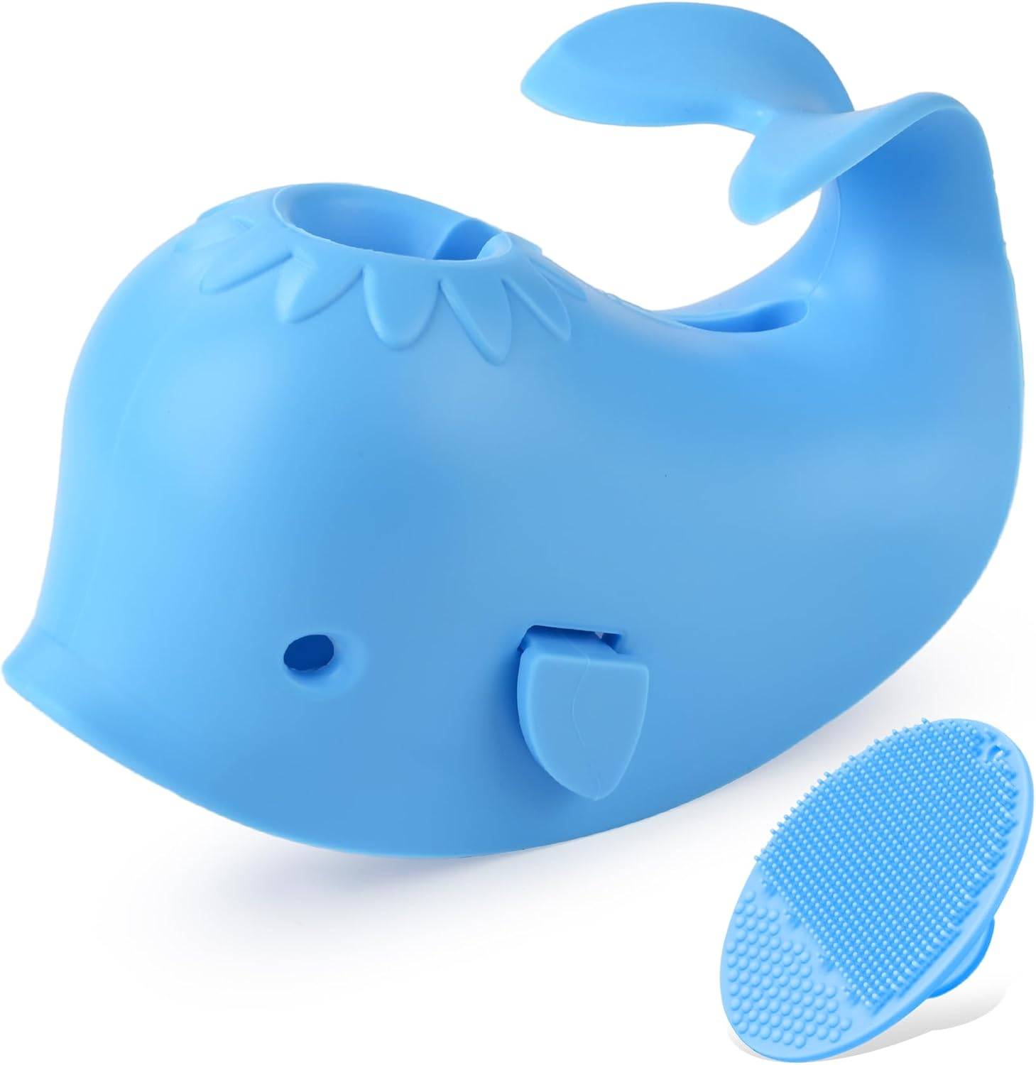 Bath Faucet Cover for Kids，Bath Spout Cover for Baby Are Suitable for Most Bathtub Faucet,Spout Cover Bathroom Tub Adds Fun to Your Baby in the Shower.(Blue) image number 3