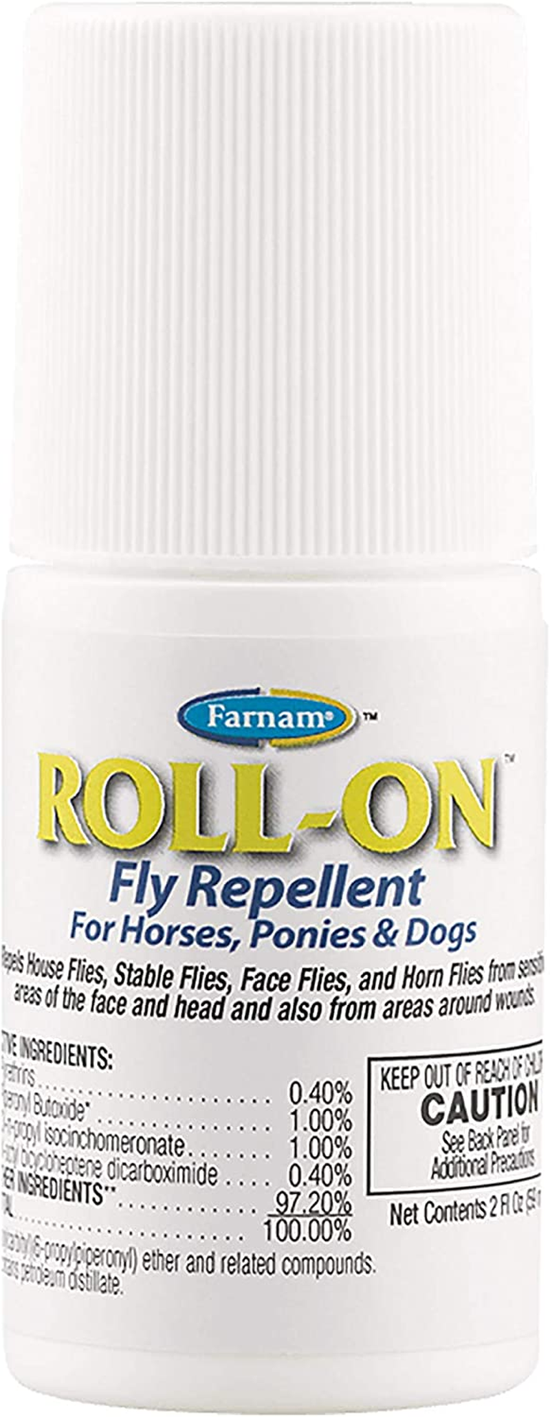 Farnam Roll-On Fly Repellent | for Horses, Ponies and Dogs | 2 Oz image number 1