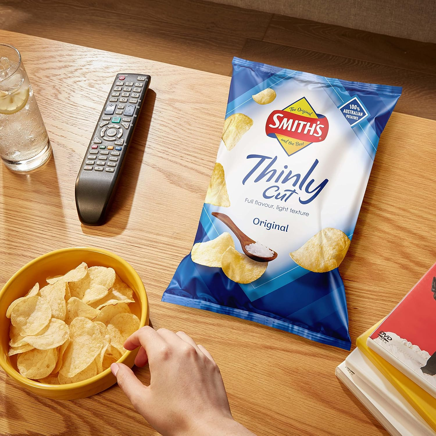 Smith&rsquo;S Thinly Cut Potato Chips Share Pack Original 175G image number 2