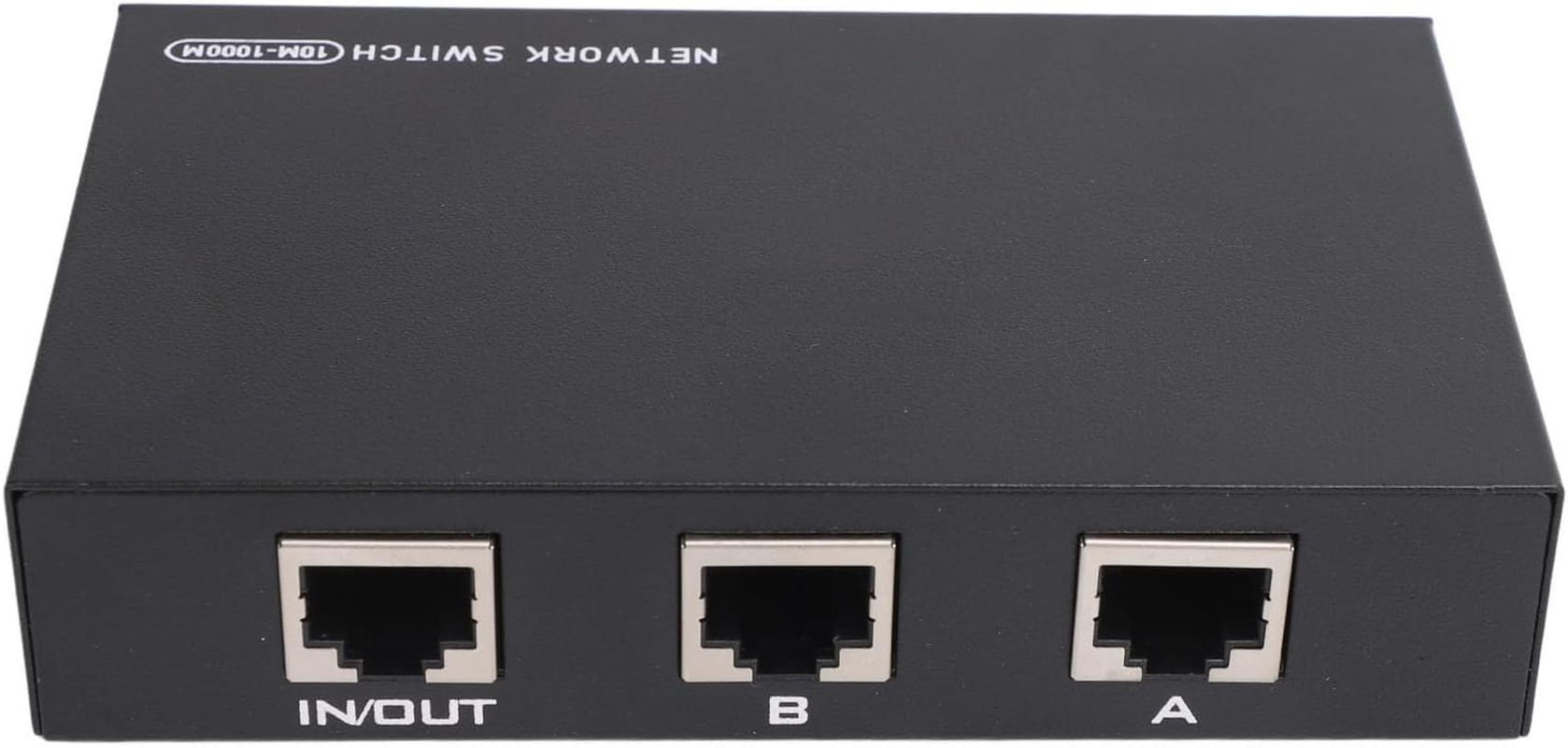 RJ45 Network Switch, Plug and Play 2 Way a B Selector Hub for Home with Iron Metal Casing, 100M 1000M Ethernet Splitter, Compatible for Network Devices