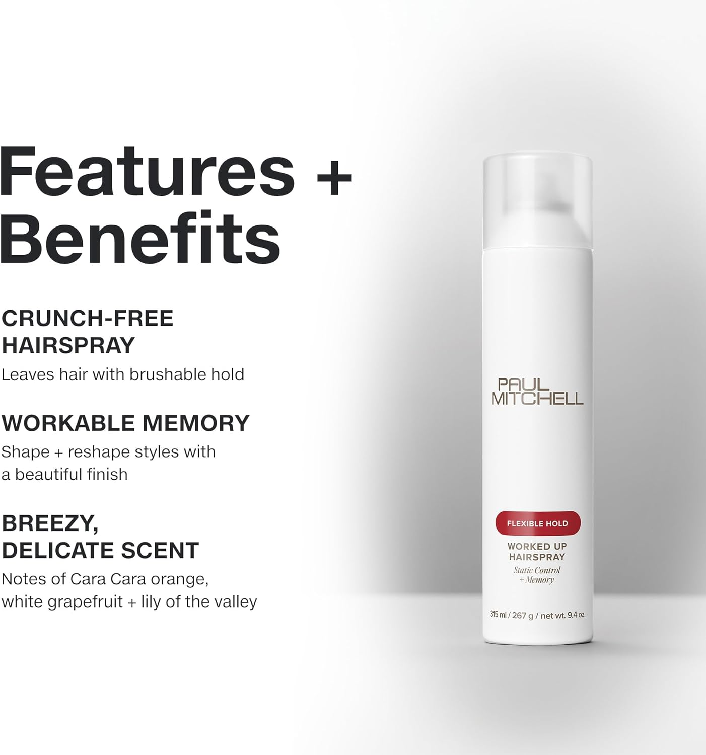 Paul Mitchell Worked up Hairspray, 315Ml image number 4