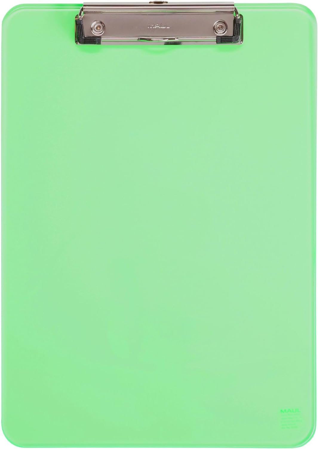Maul Writing Board, Plastic, A4 Clipboard, Hanging Loop Green image number 1