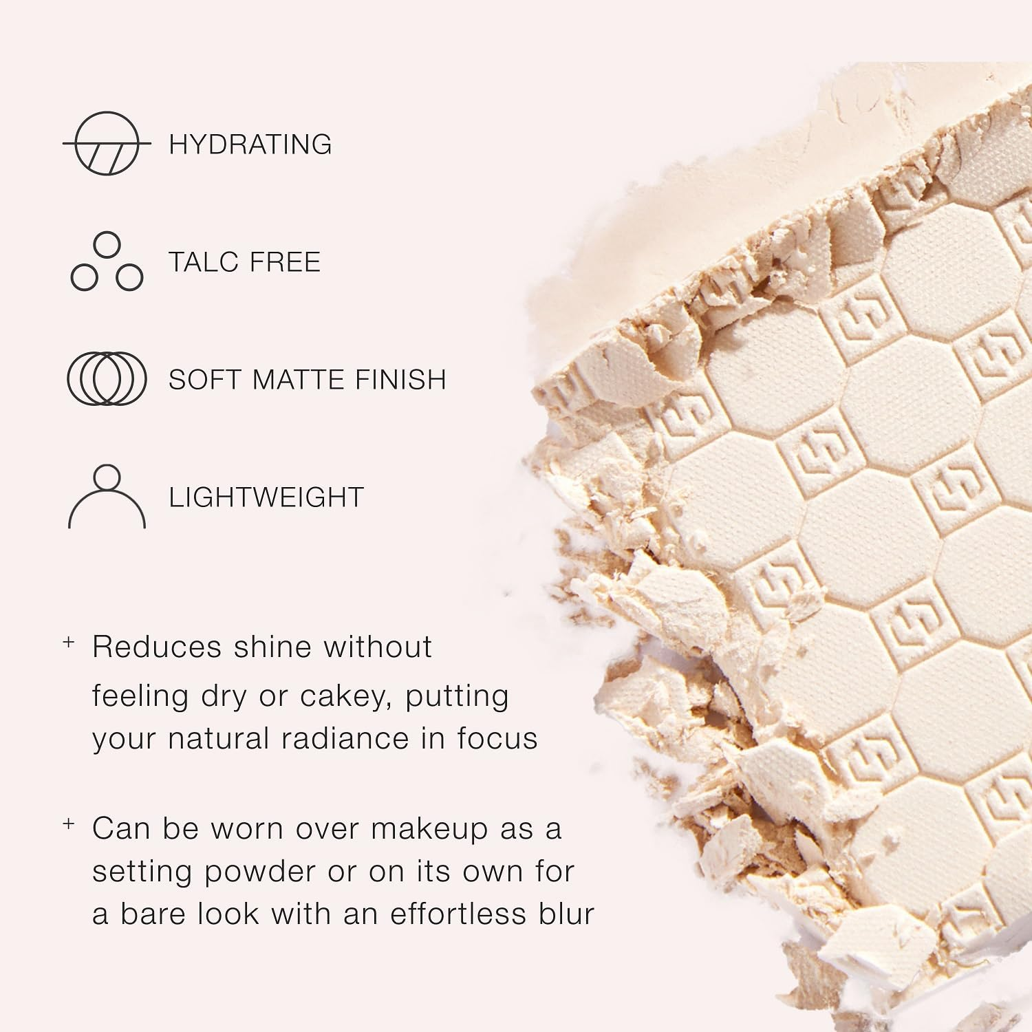 Jouer Soft Focus Hydrate & Setting Powder - Pressed Powder with Matte Finish - Blurring Powder for Fine Lines and Pores - Set Face Makeup Foundation or Concealer - Medium image number 1