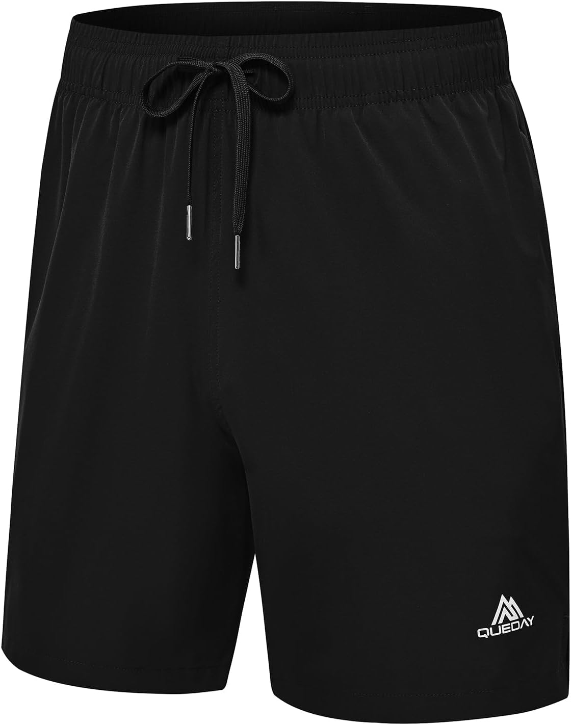 Queday Mens 2 in 1 Running Shorts with Liner 7 Inch Quick Dry Gym Athletic Workout Shorts with 2 Side Pockets with Zipper Back Pocket Inner Pocket image number 1