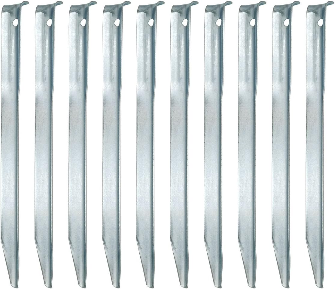 AMANKA Indestructible 5 Triangular Tent Pegs XL Pegs 230 X 6 Mm Ground Anchor Camping Tent Nails Robust Galvanised