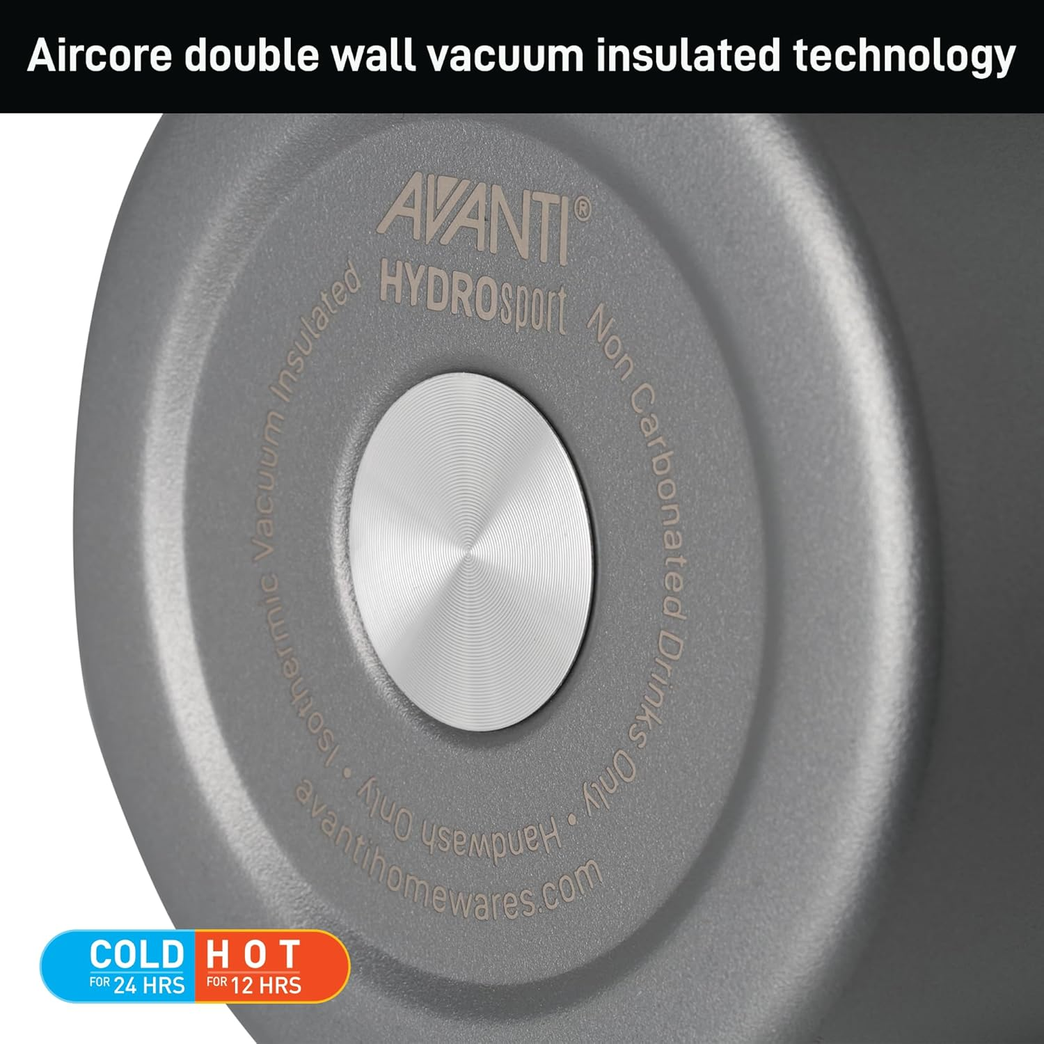 Avanti Hydrosport Sipper Insulated Water Bottle, 1.1 Litre - Platinum image number 7