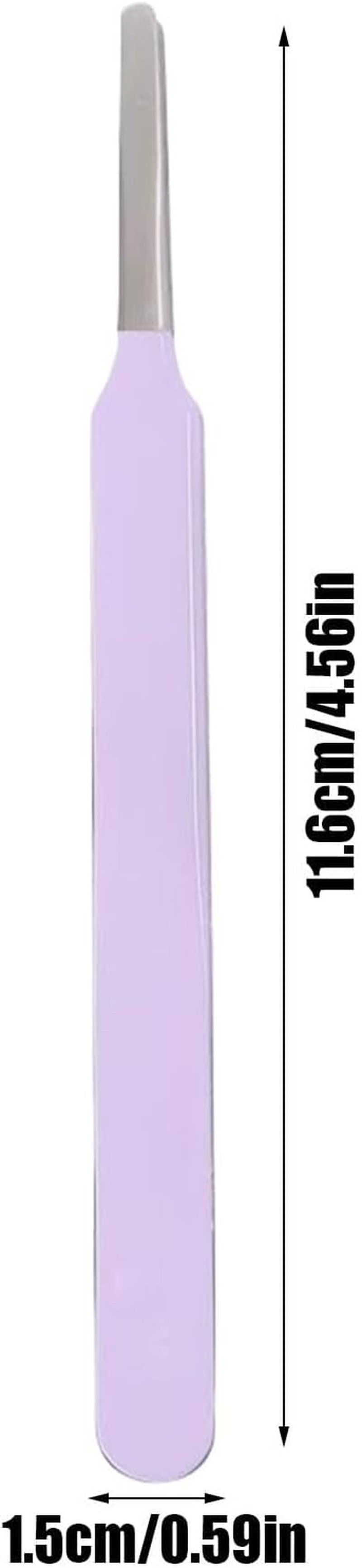 Lash Tweezers for Eyelash Extensions,Precision Eyelash Curlers Stainless Steel Lash Applicator | Professional Beauty Tools Cluster Remover Clip for Soldering - Purple image number 6