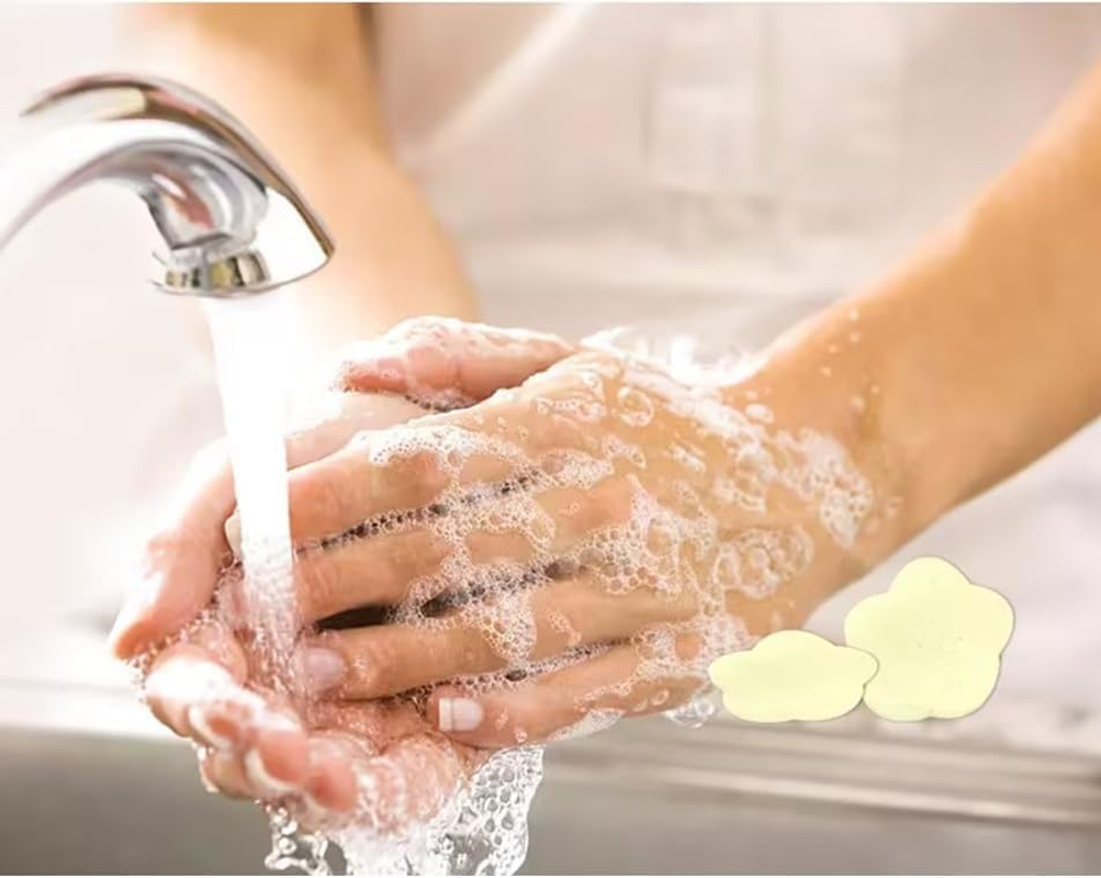 Seadiquiet 3 Boxes 300Pcs Portable Hand Washing Soap Sheets, Different Scented Mini Petal Hand Wash Soap Sheets, Disposable Soluble Soap for Outdoor Travel, Camping, Hiking image number 5