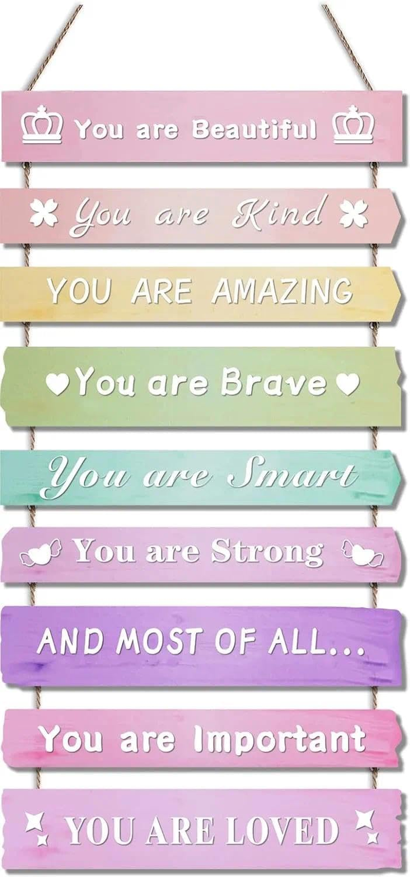 Aesthetic Room Decor for Teen Girls, Cute Bedroom Accessories, Inspirational Wall Art, Easy to Hang Wall Decor for Kids Room, Pink Room Decoration, Compatible with Various Room Styles - Leralsta image number 2