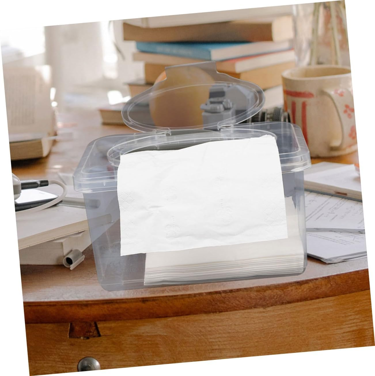 LABRIMP Refillable Wipes Tub Dispenser Reusable Wipes Case for Baby Diaper Holder image number 5