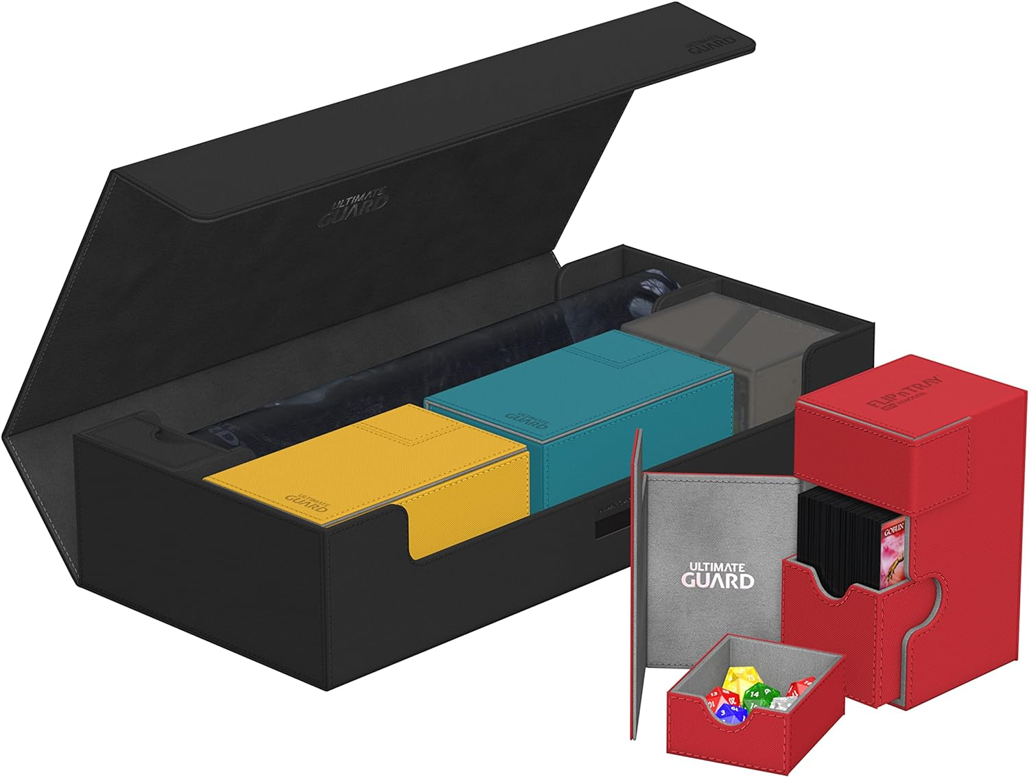 Ultimate Guard Superhive 550+ Xenoskin Monocolor Deck Box - Blue image number 4