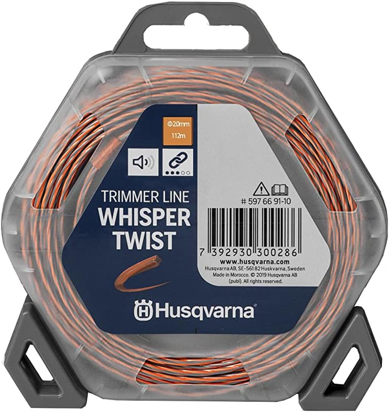 Husqvarna Whisper Twist Trimmer Line 2.4Mm X 77M &ndash; Long Length Low Noise Line | Donut Organge/Black image number 3