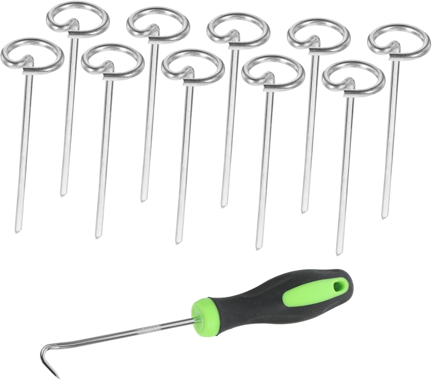 BESPORTBLE Ground Nail Hook Combination Garden Staples Thickened Top Landscape Pins for Plant Protection Anchors and Turf Installation Tools image number 5