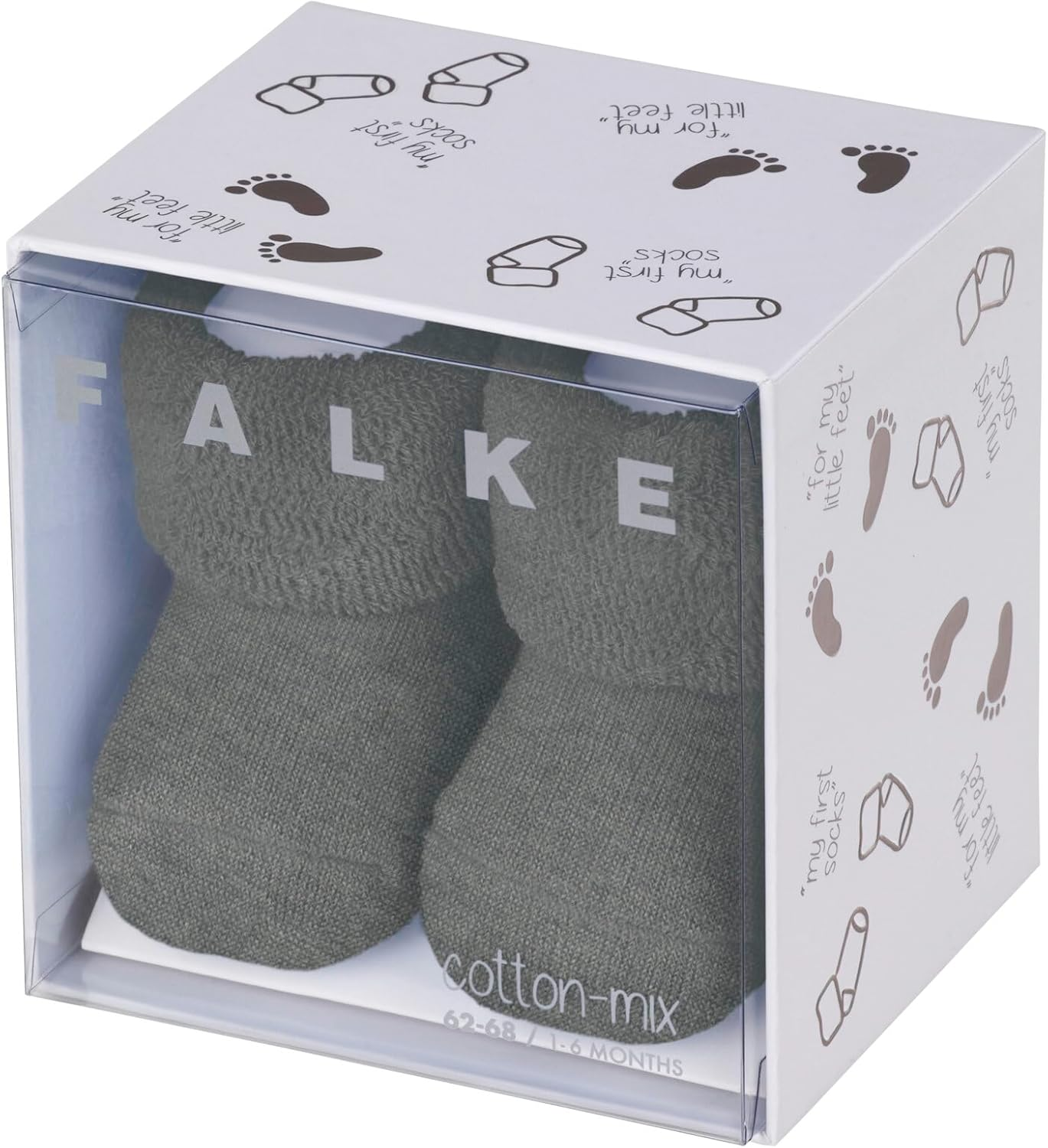 FALKE Baby Erstling Socks - 89% Cotton, White (