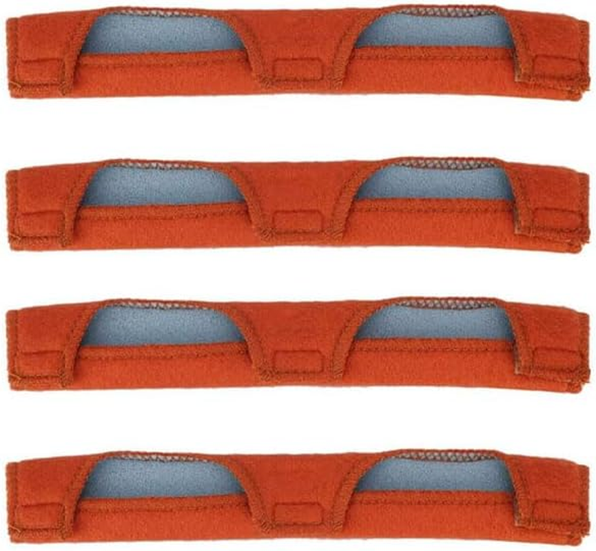 Hardhat Sweatbands, WADY 4 Pcs Hardhat Sweatbands,Welding Brown Sweatband Hard Hat Headbands Inner Layer Made of Air-Cushioned Foam to Store Excess Sweat for Welding Helmets Cycle Ricing Hard Hat image number 6