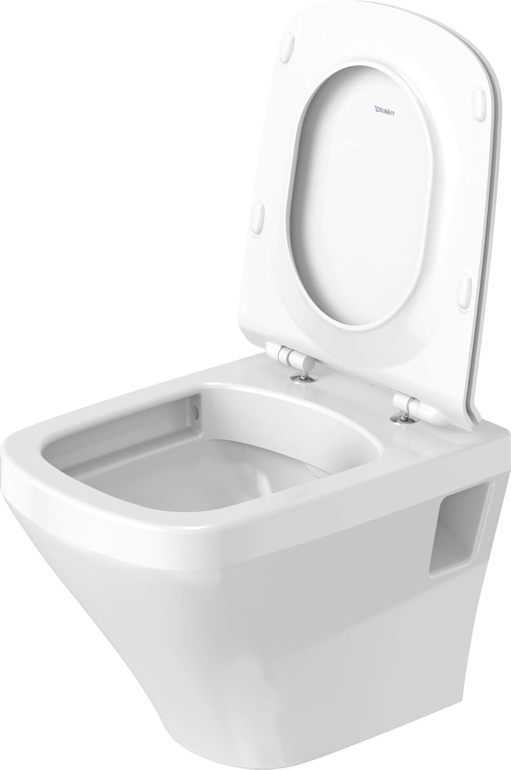 Duravit Toilet Seat Durastyle, Urea Thermoset Toilet Lid, Toilet Cover with Stainless Steel Hinges, White image number 6