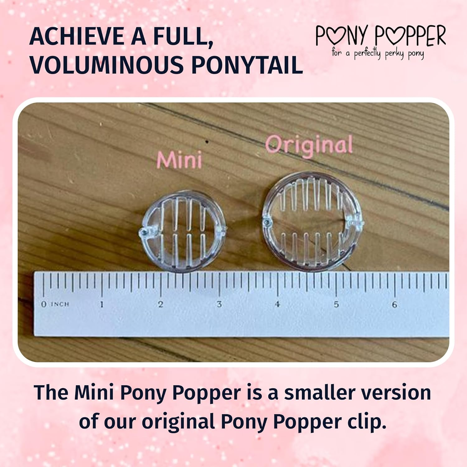 Pony Popper Hair Clip - Ultimate Solution for Full, Voluminous, and Natural Ponytails with Minimal Effort - Versatile Hair Clip for All Hair Types (Clear) image number 5
