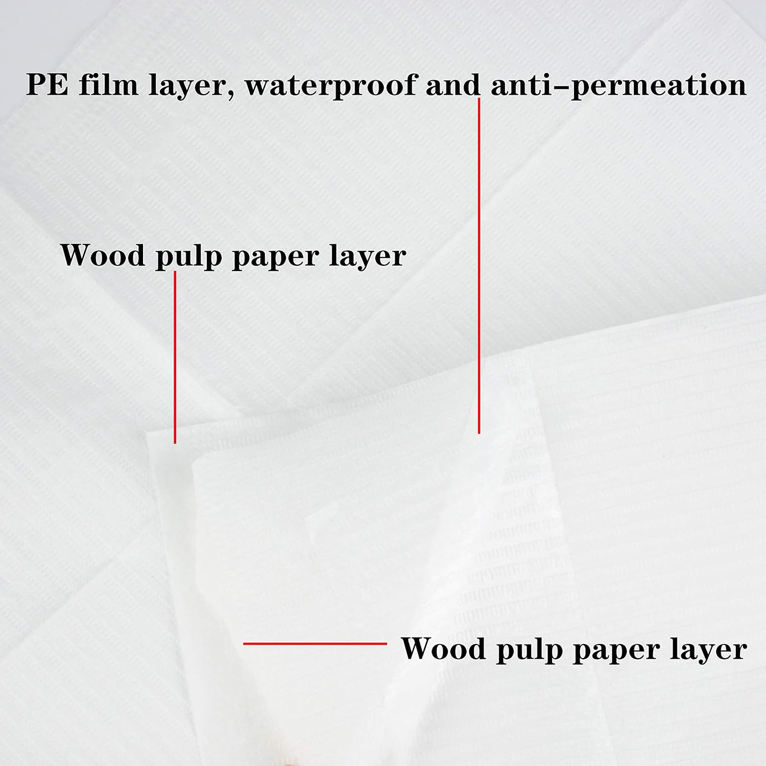 Aebderp 125Pcs Disposable Nail Art Tattoo Paper Towels Table Mat, 3-Ply Waterproof Tattoo Bibs Sheets Nail Desk Mat, Tattooing Tablecloth Pads Tray Covers, Nail Napkins for Nail Salon Supplies (White) - Green image number 7