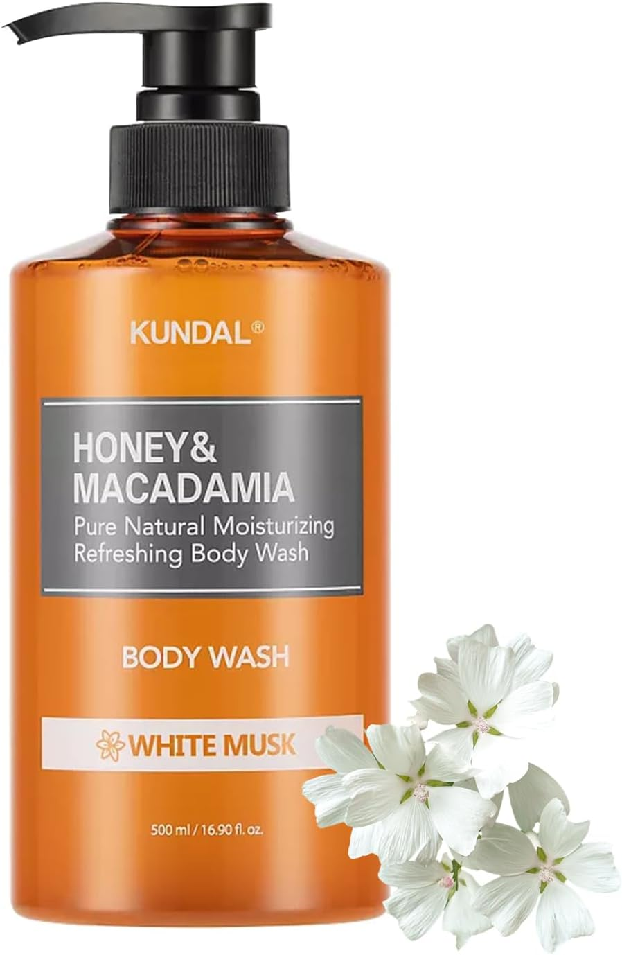 Kundal, Honey & Macadamia, Body Wash, White Musk, 16.90 Fl Oz (500 Ml) image number 1