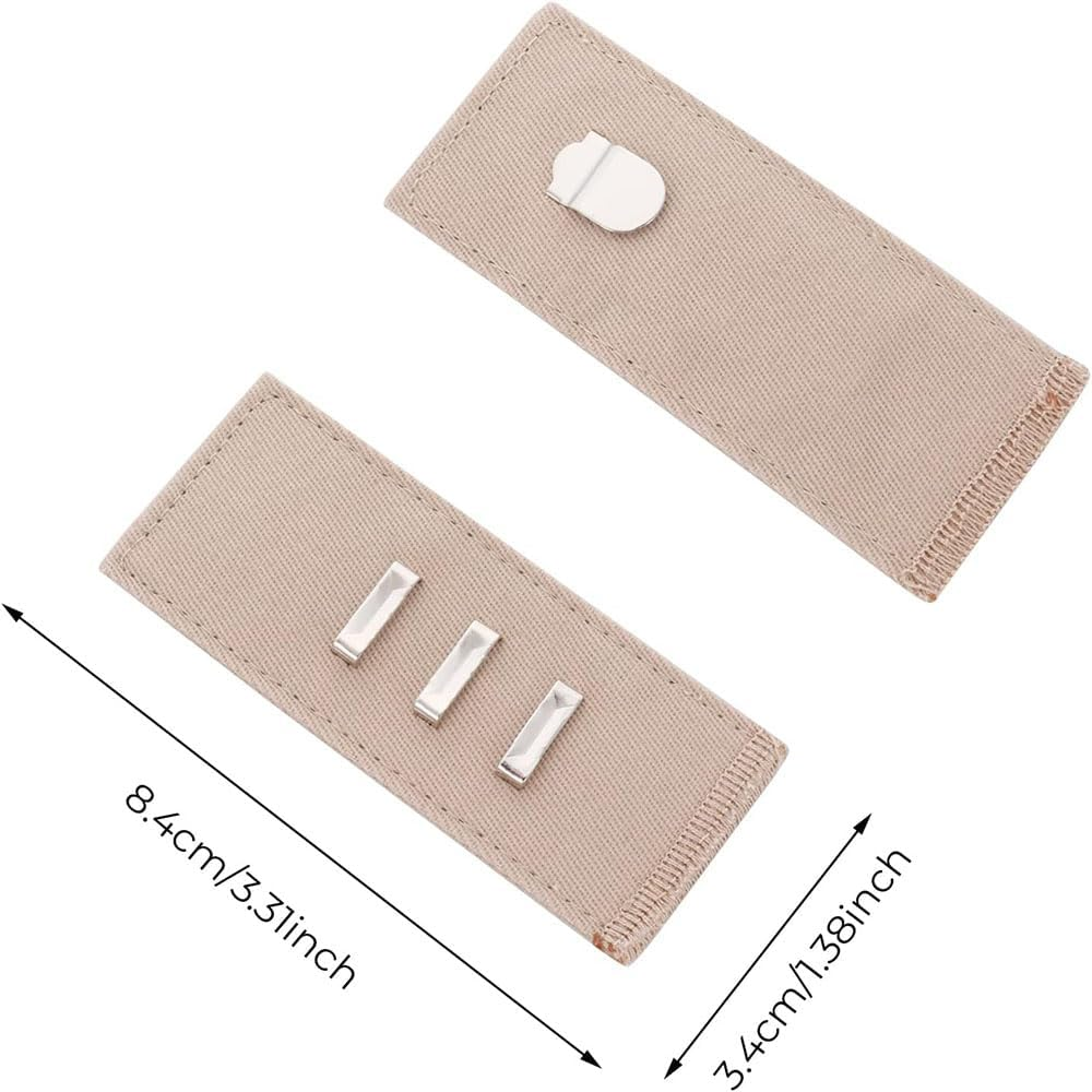 10PCS Adjustable Pants Waist Extenders with Metal Hook, Durable Waistband Expander for Men & Women, Pregnancy Belly, Weight Fluctuation, Comfortable Pant Size Extender image number 1