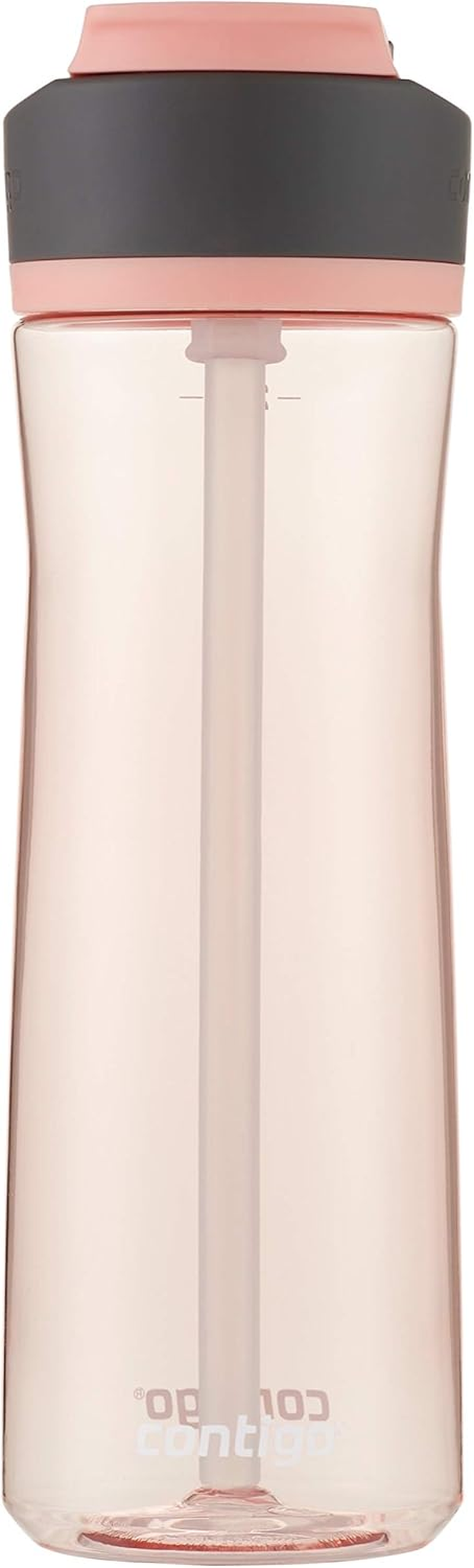 Contigo Ashland 2.0 Leak-Proof Water Bottle with Lid Lock and Angled Straw, Dishwasher Safe Water Bottle with Interchangeable Lid, 24Oz Pink Lemonade image number 4