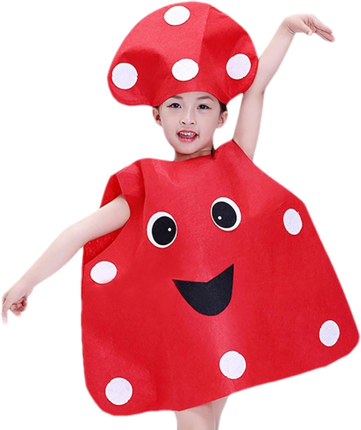 Kids Cosplay Outfit,Fruit Vegetable Design Halloween Dress up Outfit | Children'S Day Performance Costume, Creative Dance Outfit for Halloween, Theme, Stage Performance image number 4