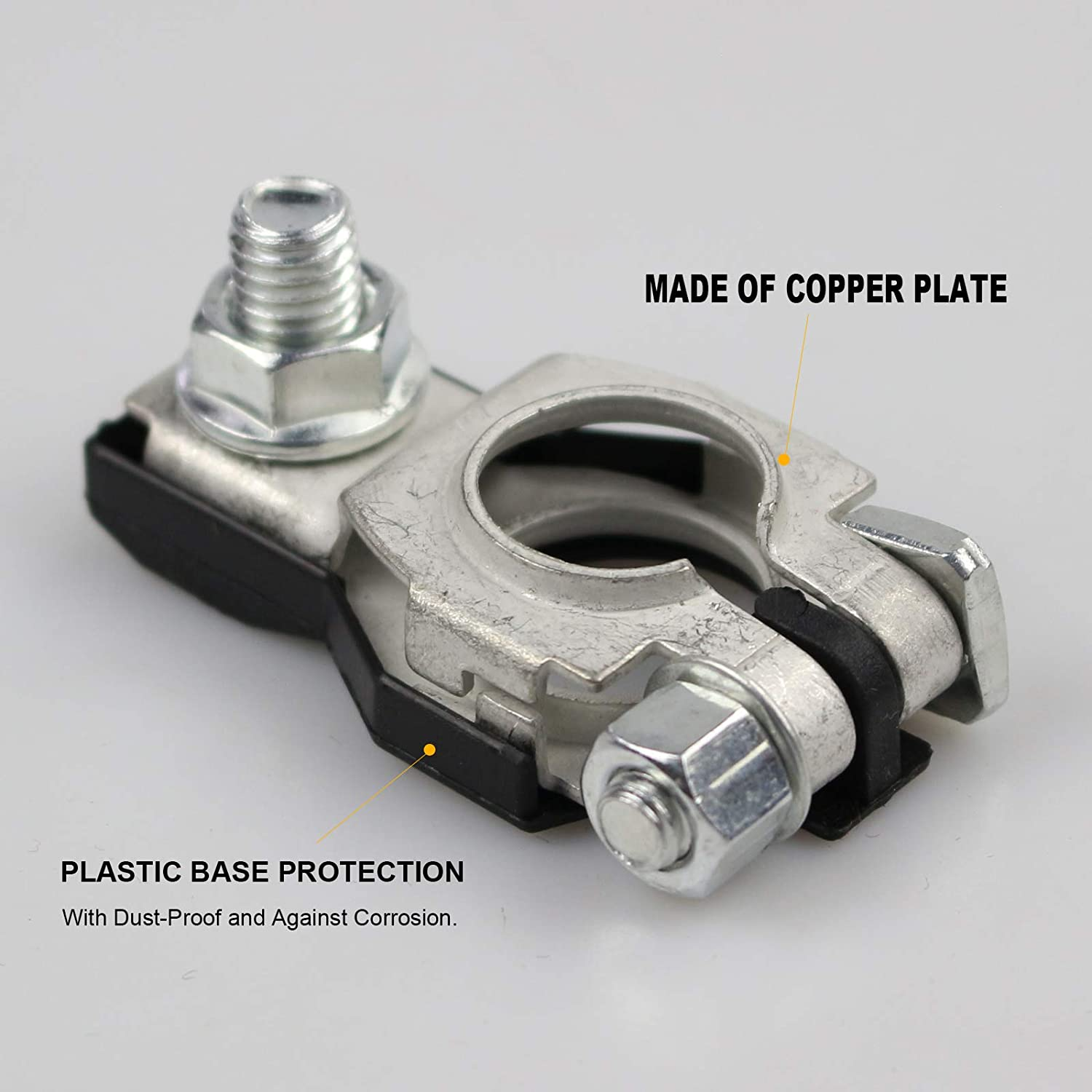 Battery Terminals for Nissan - Compatible for Nissan, Maxima, Rouge, Sentra, Murano,243407F000,24340-7F000, 243407F001, Positive and Negative,Plastic Cove