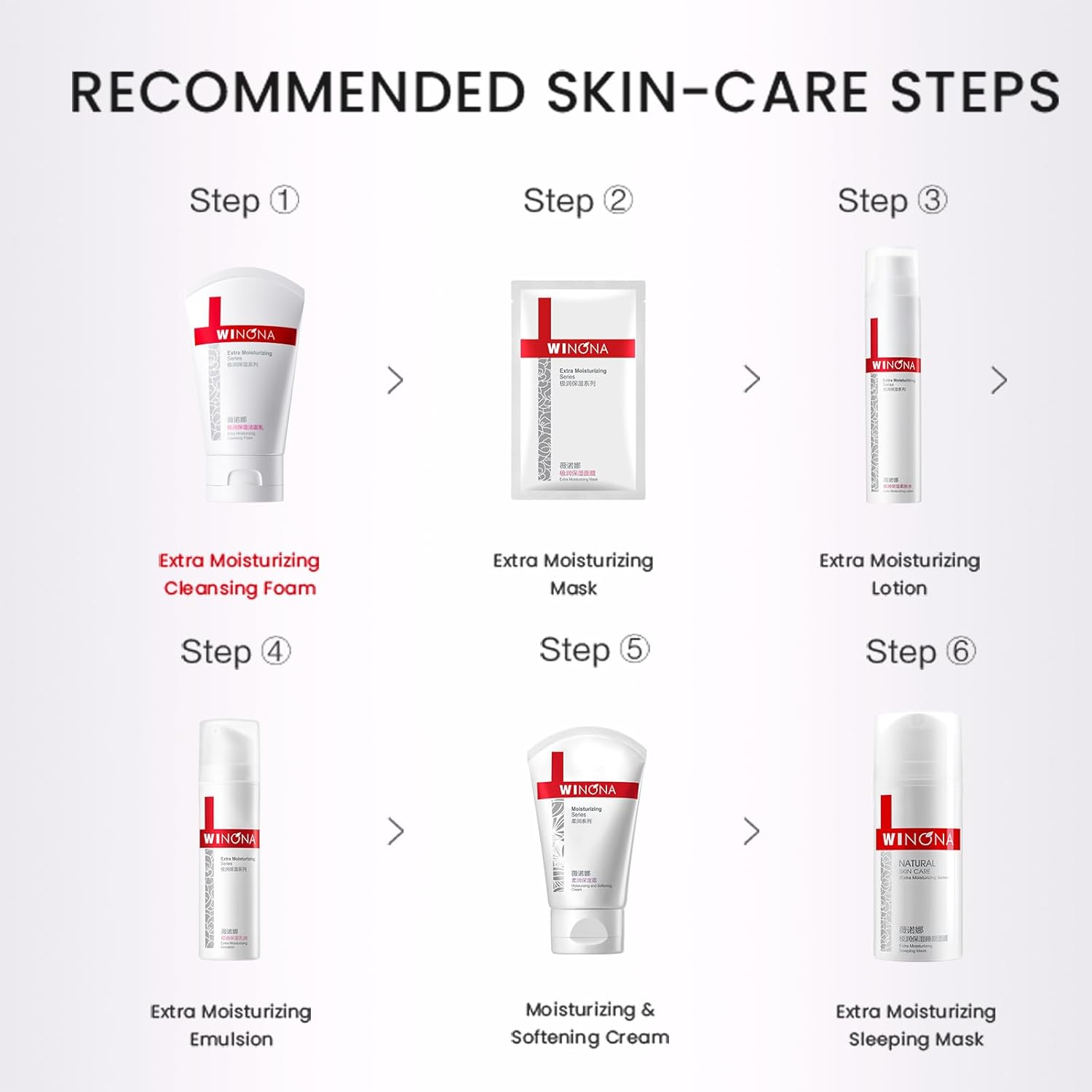 WINONA Face Wash 80G, Extra Moisturizing Cleansing Foam for for Dry & Sensitive Skin, Lightweight, Gentle Cleanser with Sodium Hyaluronate, Soothing and Hydrating, Suitable for Men & Women image number 5