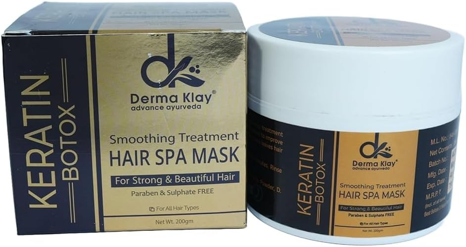 Derma Klay Advance Ayurveda Smoothing Treatment Hair Spa Mask (200G) image number 1