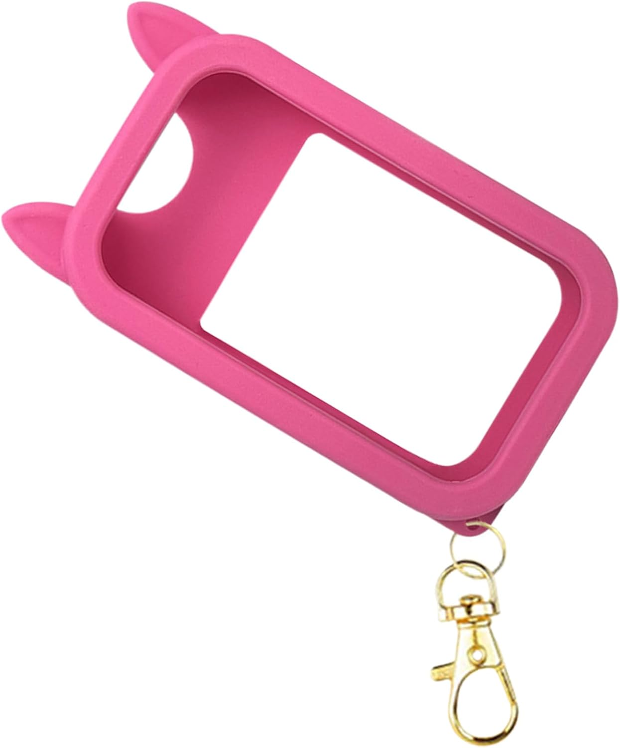 Veasbuu Hand Mist Spray Case - Cute Ears Silicone Bag Accessory,Travel Size Holder Case with Keychain,For Men Outdoor Travel Trip Car Beach Park Workplace School Mall Public