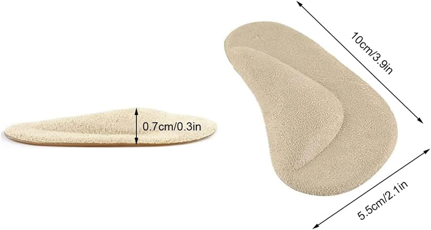 3 Pairs Gel Arch Support Inserts Women Man, Soft Flat Feet Arch Support, Adhesive Plantar Fasciitis Insoles for Sandals, High Arch Pads Heel Cushion for Dressy, Relieve Pressure Foot Pain, B image number 6