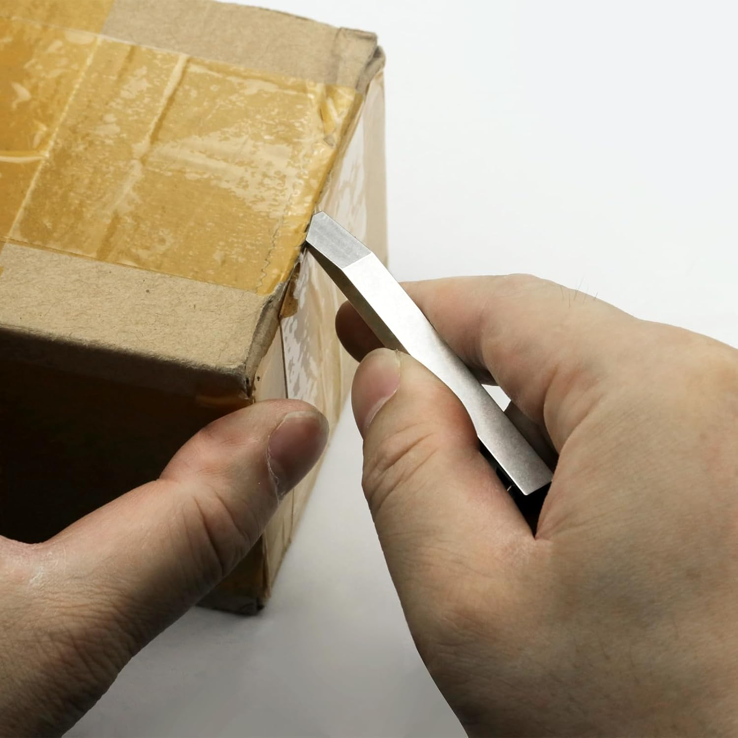 EDC Pry Bar - Mini Keychain Prybar for Every Day Carry, Small Prybar Multitool, Heavy Duty Stainless Steel Pocket Pry Bar image number 3