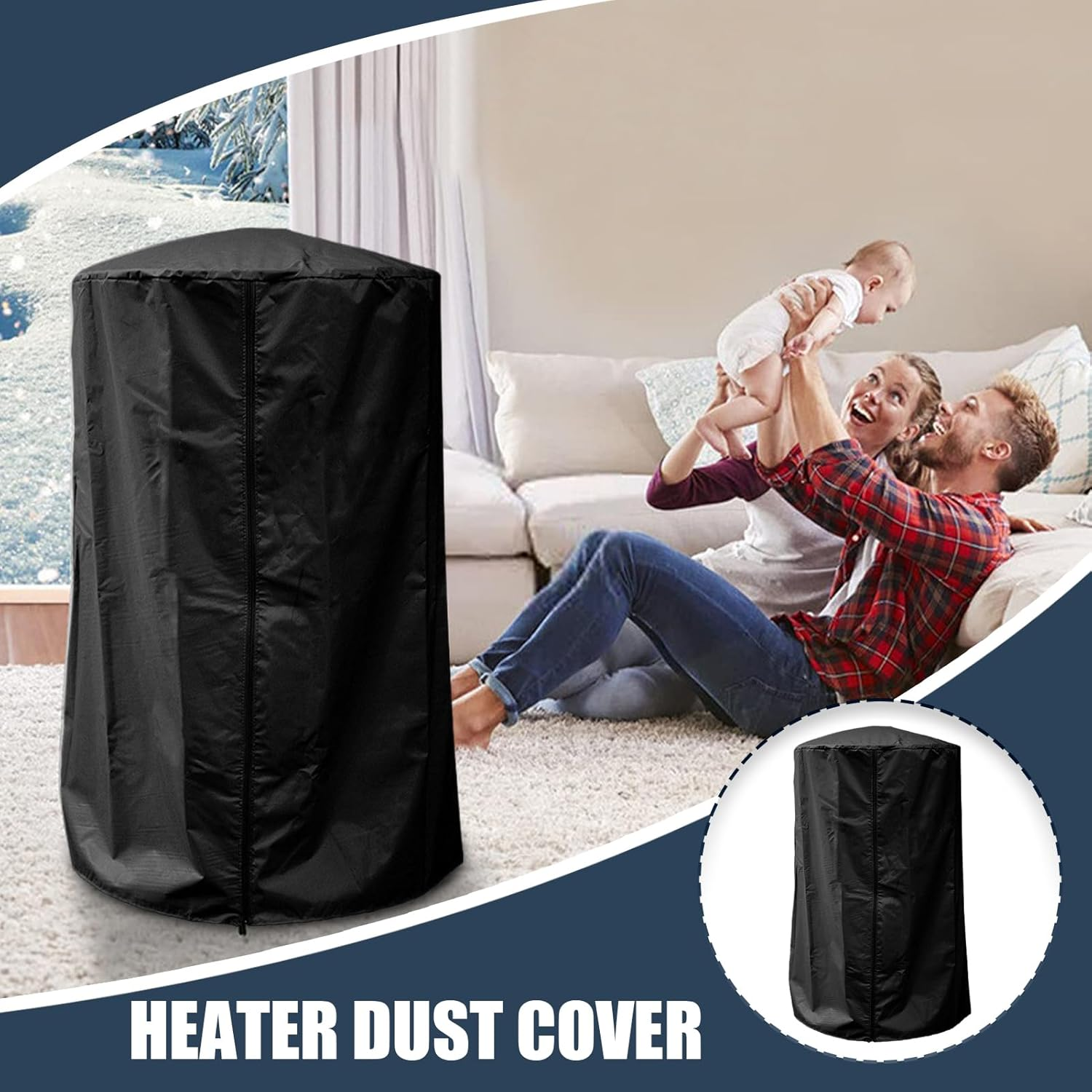 Downspout Splash Silencer - 6.6X29.97Cm Metal Cotton Noise Reducer, Adjustable Gutter Guard Insert, Outdoor Drainage Ditch Dampener | Rain Noise Reduction for Park Garden Yard Backyard Patio - Black image number 1