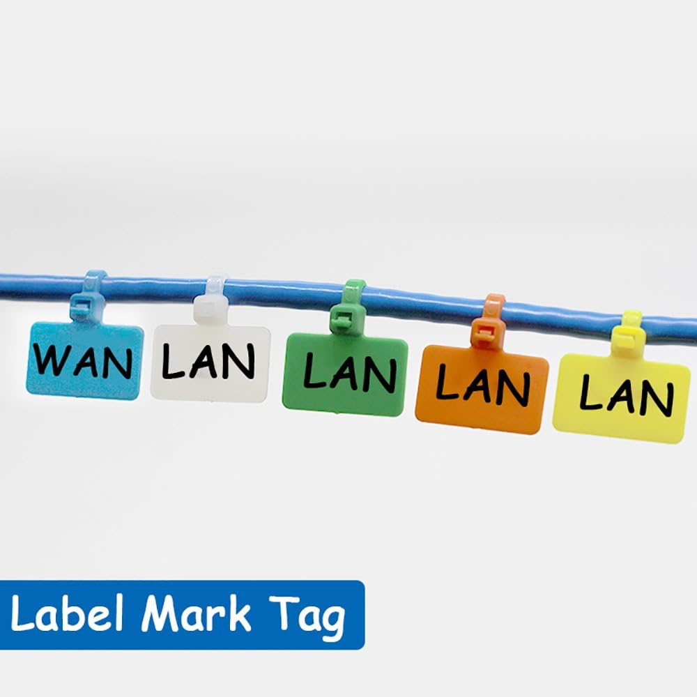 NICE PURCHASE 250Pcs 6 Inch Wire Zip Ties Self-Locking Plastic Nylon Cable Ties Multicolor Network Wire Plastic Straps Label Mark Tag image number 2