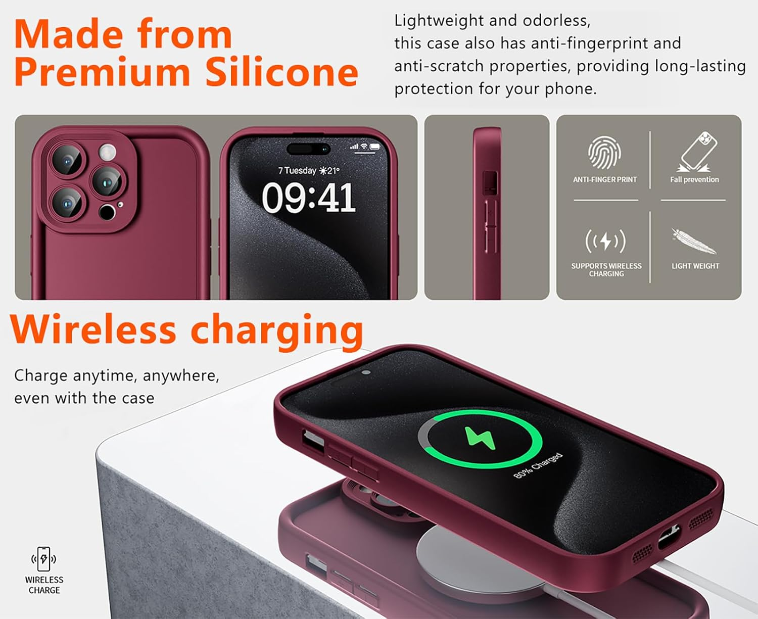 DESSEN Case for Motorola Moto G56 5G Mobile Phone Case - Silicone Protective Case Shockproof Camera Protection Case Soft TPU Bumper Cover White - White image number 6