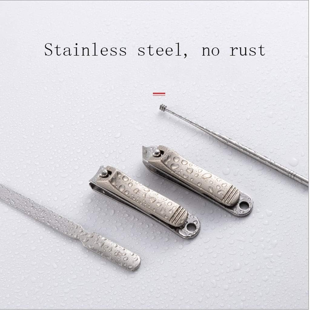 Manicure Set,Nail Clippers Kit,Pedicure Care Tool,Pedicure Kit Nail Clipper Set 4Pcs Professional Men Grooming Kit Stainless Steel Portable Travel Nail Kit Women Manicure Set image number 3