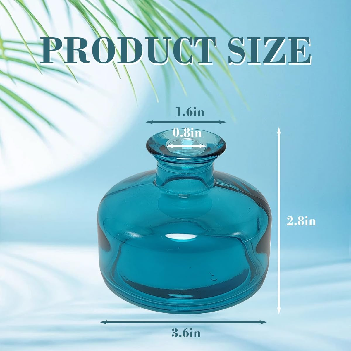 Vipolish 1PC 200Ml/6.7Oz Empty Glass Diffuser Bottles Aromatherapy Jars Containers Storage Bottle Vase Desktop Fragrance Bottle Ornament Accessories for Placing Essential Oil image number 3
