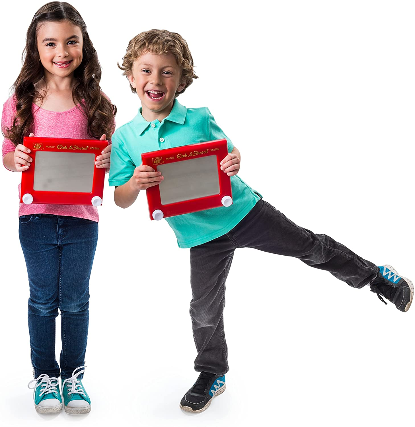 Etch a Sketch, Classic Red Drawing Retro Toy with Magic Screen, for Ages 3 and Up image number 5