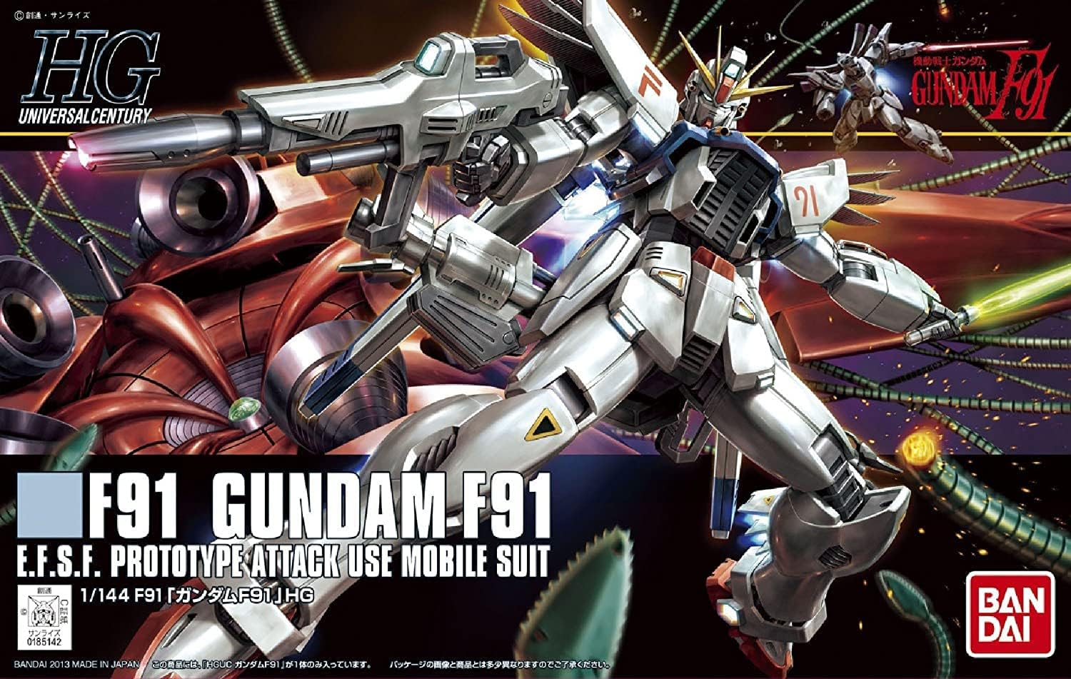 BANDAI Hobby HGUC Gundam 1/144 Gundam F91 image number 1