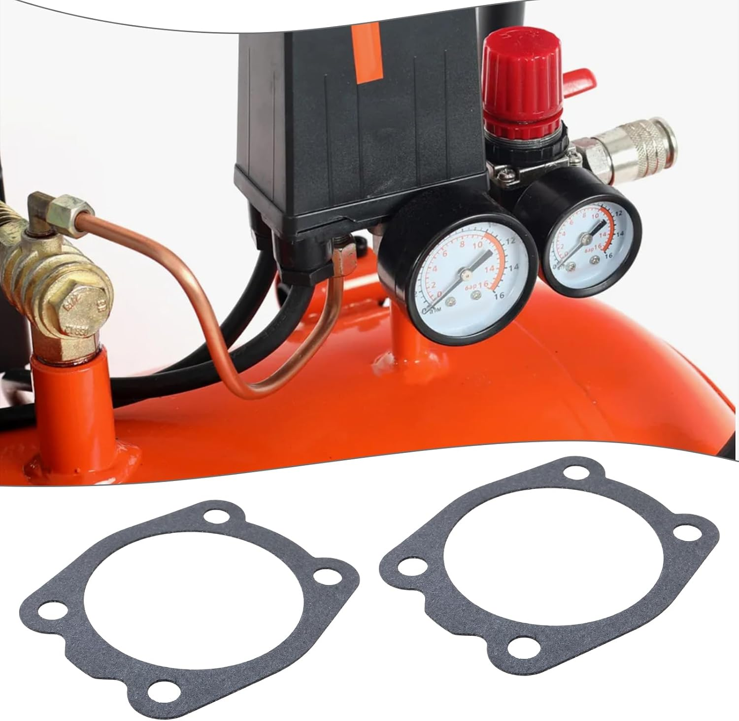 3 Set of Air Compressor Valve Plate Pad Kit Cylinder Head Plate Sealing Gasket Replacement for Home Automotive Industry